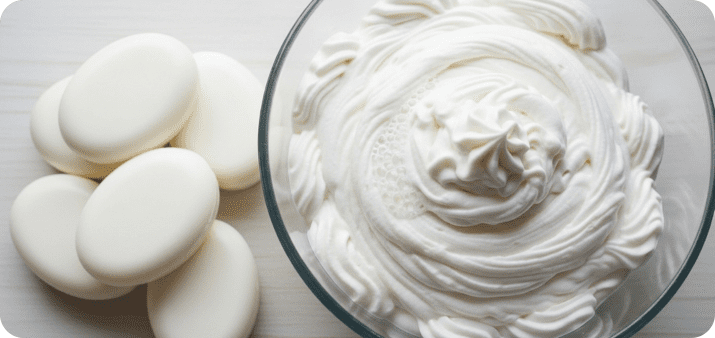 Whipped soap cream base