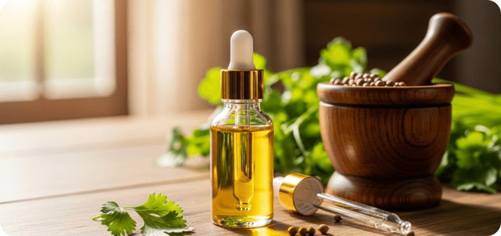 coriander oil benefits